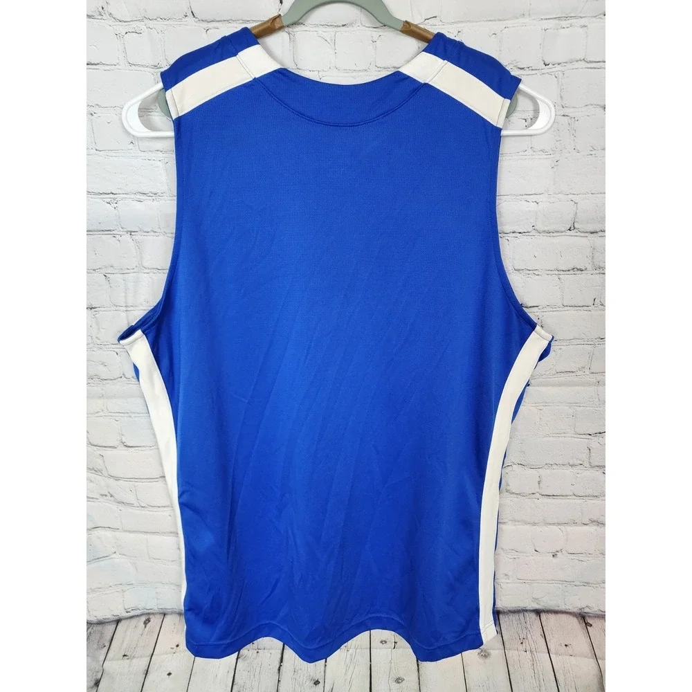 Vintage Nike Dri Fit Athletic Basketball Tank Top Jersey Men's Sz 3XL Blue Team